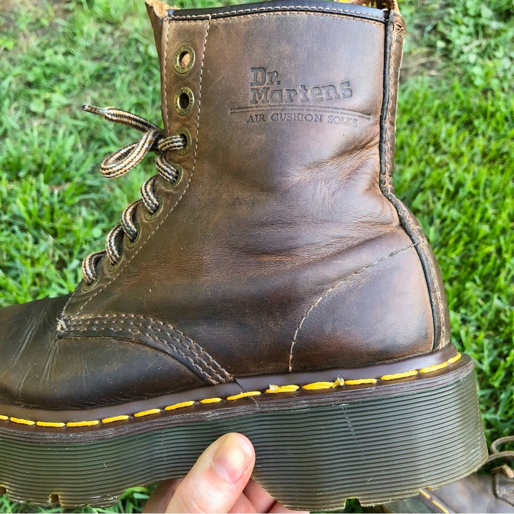 Rare Dr. Martens Brown Platform Boots - Picture 14 of 15